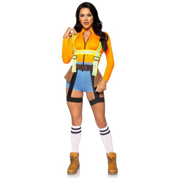 NEW Nailed It Sexy Construction Worker Cosplay Halloween Costume Size Large - Picture 1 of 4